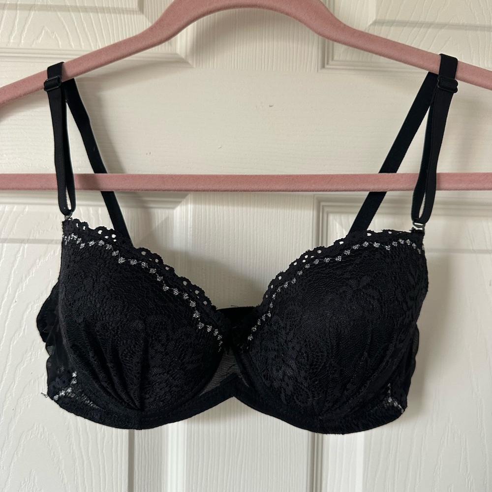 Honeydew Intimates Adjustable Padded Black Lace Bra